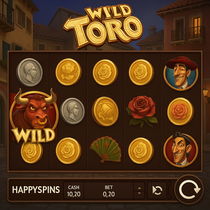 HappySpins - Wild Toro Slot Game - High RTP Casino Game